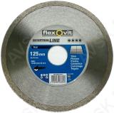 Diamond cutting disc, 125 x 7 x 1.5 x 22.23mm, Industrial, Continuous rim