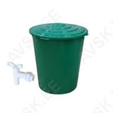 Water Butt 200L with Lid & Tap