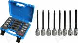 8-OS. 1/2" PIKKADE TORX PADRUNOTSIKUTE KOMPL. T15-T55. 140MM. FOAM TRIUMF