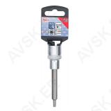 Bit Socket | length 100 mm | 12.5 mm (1/2") Drive | T-Star (for Torx) T25