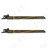CV Sabre Saw Blades, wood and plastic, fine curved cut 2pcs