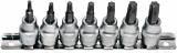 7-OS. 3/8" TORX PADRUNOTSIKUTE KOMPLEKT T15-T50. SIINIL TRIUMF