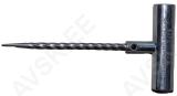 SPIRAALNAASKEL SAFETY SEAL XL. 17CM. T-KÄEPIDE. METALL (RASPEL)