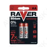 Liitiumpatarei Raver AA 1.5V FR06 2tk pakis *