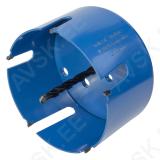 Universal Hole Saw 105 mm with Mandrel, Pre-Assembled, cutting depth 60 mm