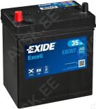 Exide 35ah 240a excell 187x127x220 +/-