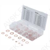 Seal Ring Assortment | Copper | Metric | for Oil Drain Plugs | 75 pcs.