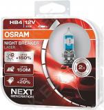 12v hb4 pirn 51w p22d 9006 night breaker laser +150% hcb 2tk osram