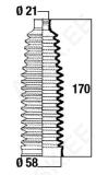 Roolilati tolmukate 21 x 58 x 170