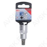 Bit Socket | 12.5 mm (1/2") Drive | Spline (for XZN) M10