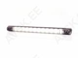 KÜLJETULI LED PIKK VALGE TUMEDA KLAASIGA 238X20MM 12/24V