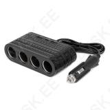 Sigaretisüütaja hargmik 4-auguga 2x USB A 1x USB C 12/24V 120W 80cm Amio