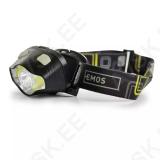Pealamp 3W LED+COB 220lm 100m 3x AAA