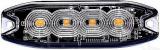 STROBO VILKUR KOLLANE 4-LED 12/24V. MADAL 98X30X8MM