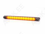 KÜLJETULI LED PIKK KOLLANE TUMEDA KLAASIGA 238X20MM 12/24V