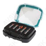 TCT Straight Bit Set ø 8 mm in wooden box, 5 pcs