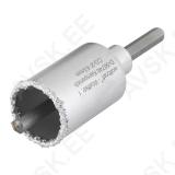 Annular Bit 43 mm, Tungsten Carbide Coated, With Mandrel, cutting depth 55 mm